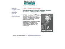 Tablet Screenshot of dixiemiller.com